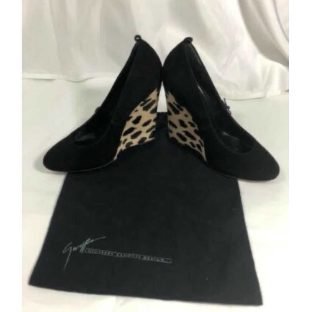 Giuseppe Zanotti Womens Shoes Suede Animal Print 6